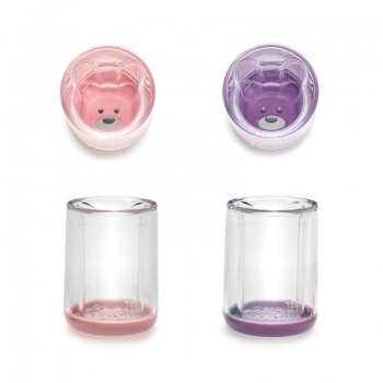 Σετ Ποτήρια Με Διπλό Τοίχωμα 145ml Pink-Purple Melli MEL13555