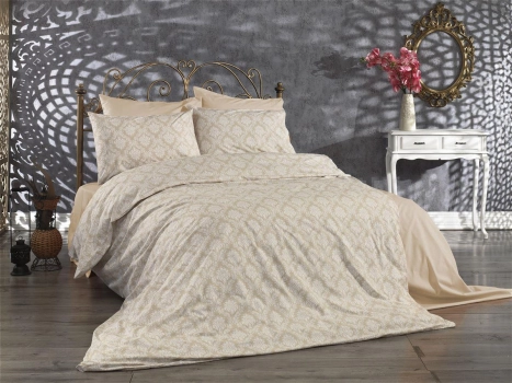 Πάπλωμα Polycotton Υπέρδιπλο 220x240εκ. Οφηλία 275 Beige DimCol
