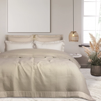 Κουβερλί Microfibre Υπέρδιπλο 220x240εκ. Happy 9634 Σπαγγί Das Home