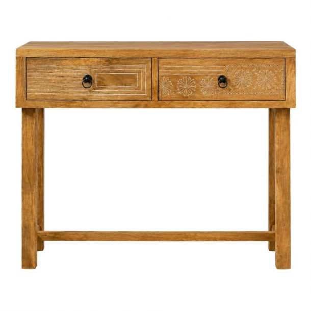 Κονσόλα Εισόδου Ξύλινη 110x35x75εκ. Natural iliadis 95226