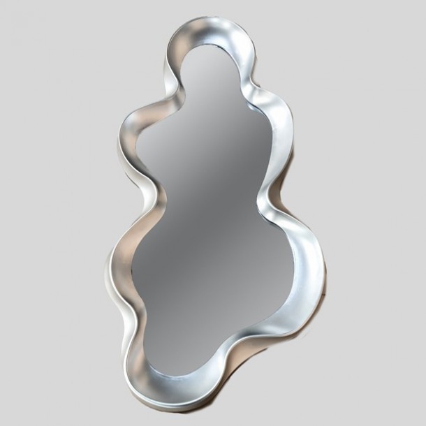 Καθρέπτης Τοίχου Πλαστικός Ασημί 100x4,5x50εκ. ESTHETI 811-20005