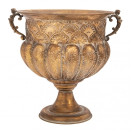 Βάζο-Κασπώ Με Πόδι Μεταλλικό Χρυσό 51,5x45x50εκ. iliadis 88958