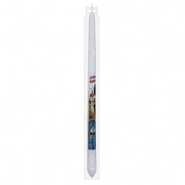 Λαμπάδα Στρογγυλή Ανάγλυφη Χριστός Ανέστη 40εκ. Bunny's