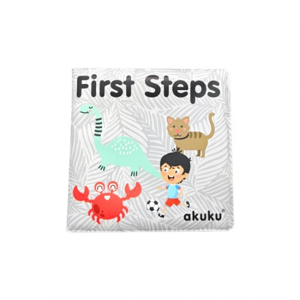 Μαλακό Βιβλιαράκι Μπάνιου First Steps akuku A0477