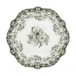Πιάτο Ρηχό Φαγητού Πορσελάνης 27x2,3εκ. Reverie Green Estia 07-38717