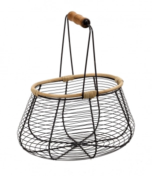 Καλάθι Μεταλλικό-Bamboo ESPIEL 30x20x32εκ. TAK218