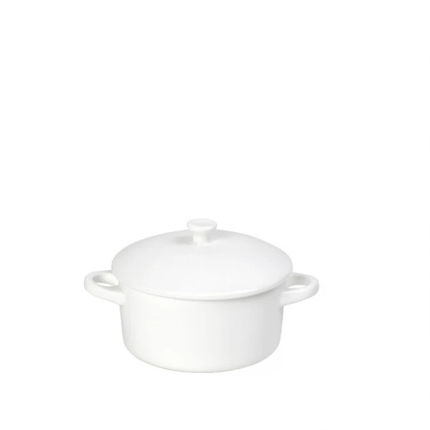 Κατσαρολάκι Σερβιρίσματος Πορσελάνης Ιβουάρ Siders ESPIEL Δ10x8εκ.-240ml FUK156K3