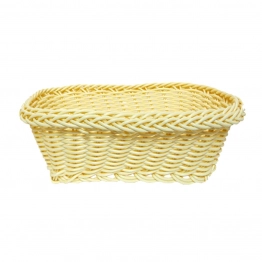 Ψωμιέρα Polyrattan Μπεζ Art Et Lumiere 26x26x9εκ. 02140