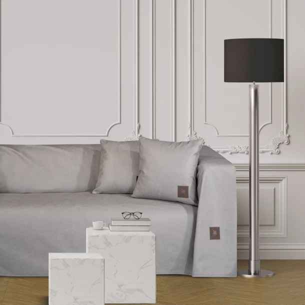 Ριχτάρι Polyester Leather Like Τριθέσιος 180x300εκ. Premium 3926 Γκρι Ανοιχτό Greenwich Polo Club