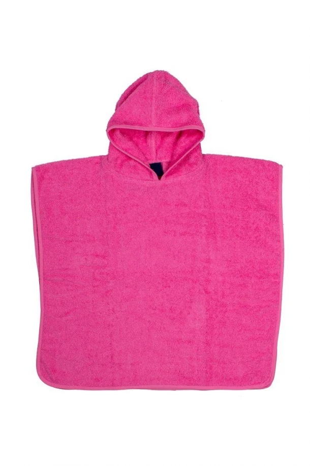 Πόντσο Παιδικό Βαμβακερό Ροζ 60x120εκ. Kids DimCol