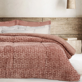 Κουβερτοπάπλωμα Fleece-Sherpa Υπέρδιπλο 220x240εκ. Blankets 1391 Nude Das Home
