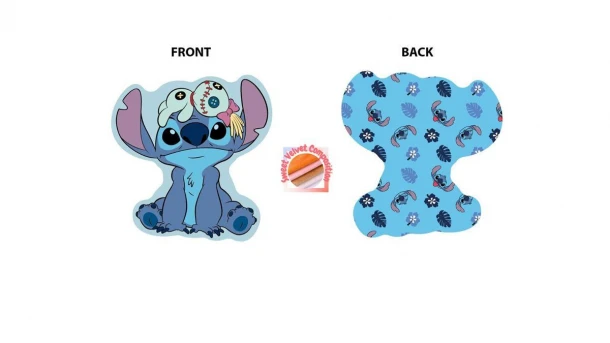 Διακοσμητικό Μαξιλάρι Velboa 20εκ. Stitch 679 Sky Blue Disney Home