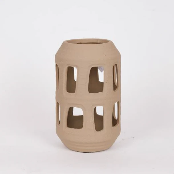 Φανάρι Κεραμικό Καφέ 20x37,5εκ. ESTHETI 819-00522