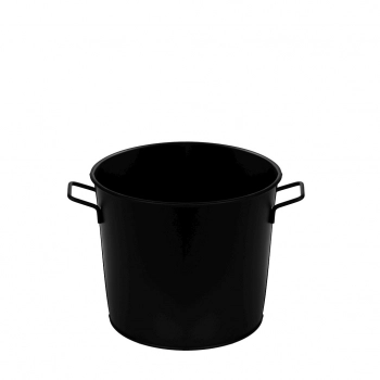 Σαμπανιέρα Μεταλλική Με Λαβές Black Matte ESPIEL 22x19εκ. TEM230