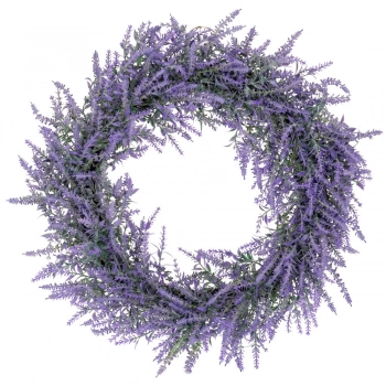 Διακοσμητικό Στεφάνι Με Λεβάντες Μωβ Φ47x10εκ. iliadis 89770