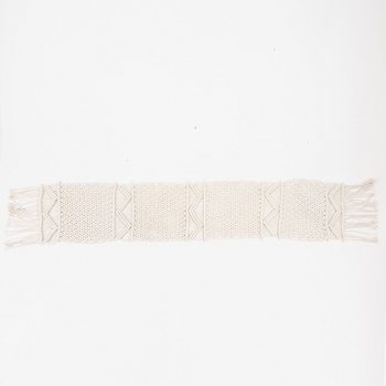 Runner Μακραμέ Μπεζ 30x150εκ. ESTHETI 817-50001