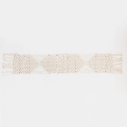 Runner Μακραμέ Μπεζ 30x150εκ. ESTHETI 817-50002