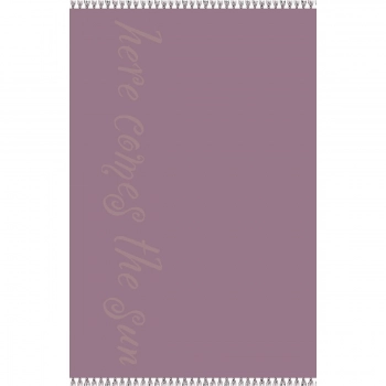 Πετσέτα Θαλάσσης Βαμβακερή Velour Plum 86x160εκ. Beatles Melinen 20004882