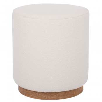 Σκαμπώ Υφασμάτινο-Ξύλινο Κρεμ-Καφέ 41x41x44εκ. iliadis 92163