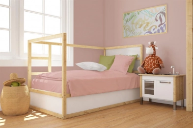 Πάπλωμα Βαμβακερό Κούνιας 120x160εκ. Solid 503 Dusty Rose DimCol 31121121003