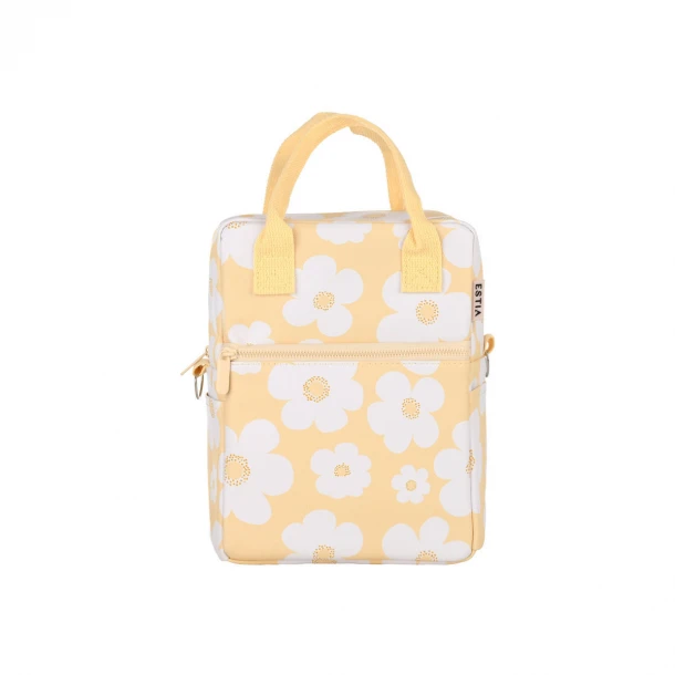 Τσάντα Φαγητού Ισοθερμική PVC Leather Yellow Daisy 7lt-20x14x27εκ. Save The Aegean Estia 01-41885