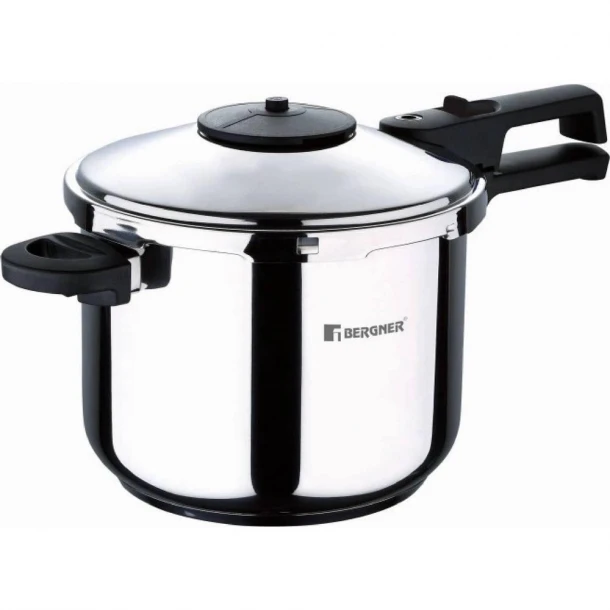 Χύτρα Ταχύτητος Ανοξείδωτη 6lt-Φ22x14εκ. Creta Bergner BG0BG04448