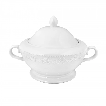 Σουπιέρα Πορσελάνης Λευκή PW35 Kea Oriana Ferelli 3000ml PRPW350010