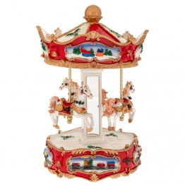 Χριστουγεννιάτικο Καρουζέλ Με Μουσική & Κίνηση 15x15x23,5εκ. iliadis 90491