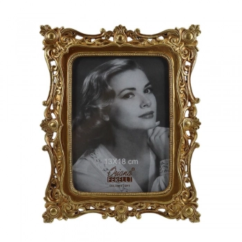 Κορνίζα Polyresin Χρυσή 13x18εκ. Oriana Ferelli® XL24065157