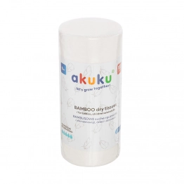 Μαντηλάκια Μπαμπού Μιας Χρήσης Σε Ρολό 18x25εκ.-100τμχ akuku A0687