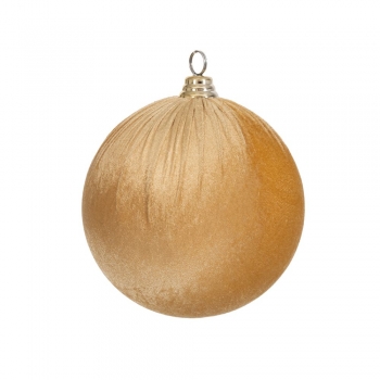 Χριστουγεννιάτικη Μπάλα Βελούδινη Χρυσή 10εκ. iliadis 90591