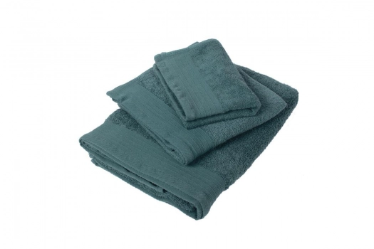 Πετσέτα Βαμβακερή Πενιέ Μεμονωμένη Προσώπου 50x100εκ. Πετρόλ DimCol