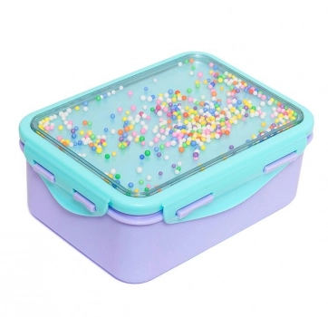 Lunch Box Πλαστικό-Tritan 17,5x13,5x7εκ. Wild Lilac Cactus Petit Monkey PTM-LB31