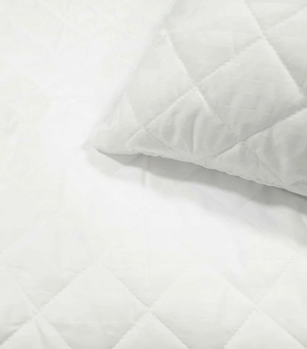 Επίστρωμα Καπιτονέ 140x200+35εκ. White Stripe Microfiber