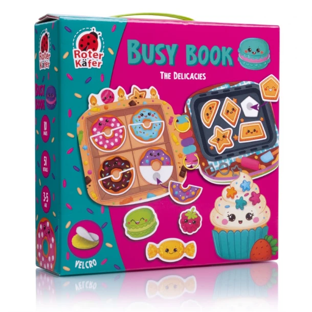 Busy Book Με Velcro Ζωάκια Λιχουδιές Roter Kafer RK1170-03