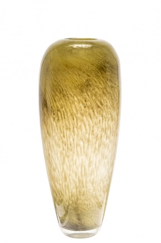 Βάζο Χειροποίητο Φυσητό Γυαλί Πράσινο Σχέδιο 21x49,5εκ. Zen Collection 24.20.50940