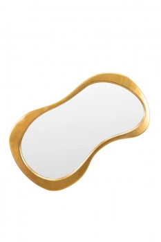 Καθρέπτης Τοίχου Ξύλινος Χρυσός Με Κορνίζα 73,6x2,8x124,5εκ. Zen Collection 24.33.51084