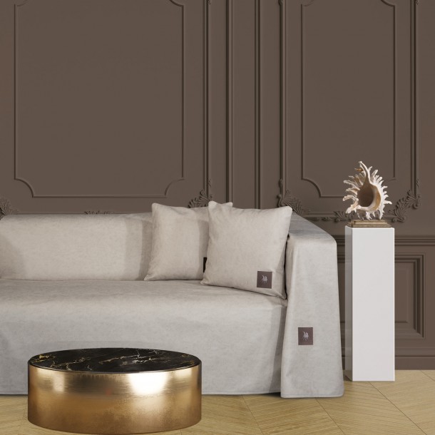 Ριχτάρι Polyester Leather Like Τριθέσιος 180x300εκ. Premium 3925 Μπεζ Greenwich Polo Club