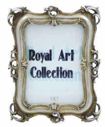 Κορνίζα Χειροποίητη Αντικέ Πολυεστερική Πατίνα Ασημί Royal Art 13x18εκ. YUA2/61/57SL
