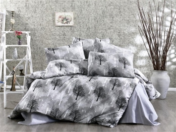 Σετ Σεντόνια Polycotton Υπέρδιπλα 220x240εκ. Forest 312 Grey Dimcol