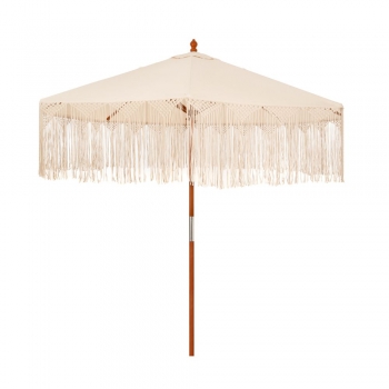 Ομπρέλα Boho Υφασμάτινη-Μακραμέ Φ270x260εκ. iliadis 85910