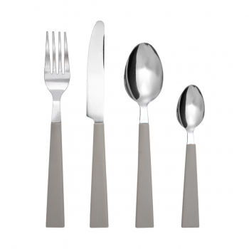 Μαχαιροπήρουνα Σετ 24τμχ Ανοξείδωτα 18/0 Με Μπεζ Λαβή Estia 01-36607