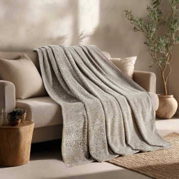 Ριχτάρι Flannel Τριθέσιου 170x300εκ. Giza Greige Melinen 20005206