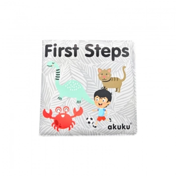 Μαλακό Βιβλιαράκι Μπάνιου First Steps akuku A0477