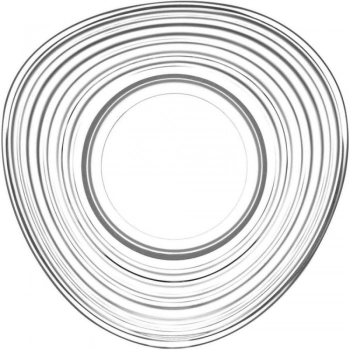 Πιατάκι Γλυκού Κουταλιού Σετ 6τμχ Γυάλινο Διάφανο 12,4εκ. Derin Lav LVDRN27812F