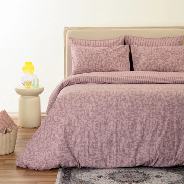 Πάπλωμα Βαμβακερό King 240x260εκ. Storm Plum Melinen 20006253