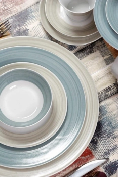 Σερβίτσιο Φαγητού Σετ 20τμχ Πορσελάνης Σε 2 Αποχρώσεις Pinelies CRYSPO TRIO 24.470.40