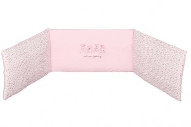 Πάντα Κούνιας Βαμβακερή 35x195εκ. Family Pink70261