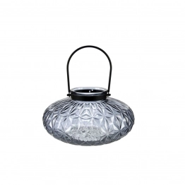 Φανάρι Γυάλινο Μπλε-Γκρι Art Et Lumiere 16x15εκ. 08874