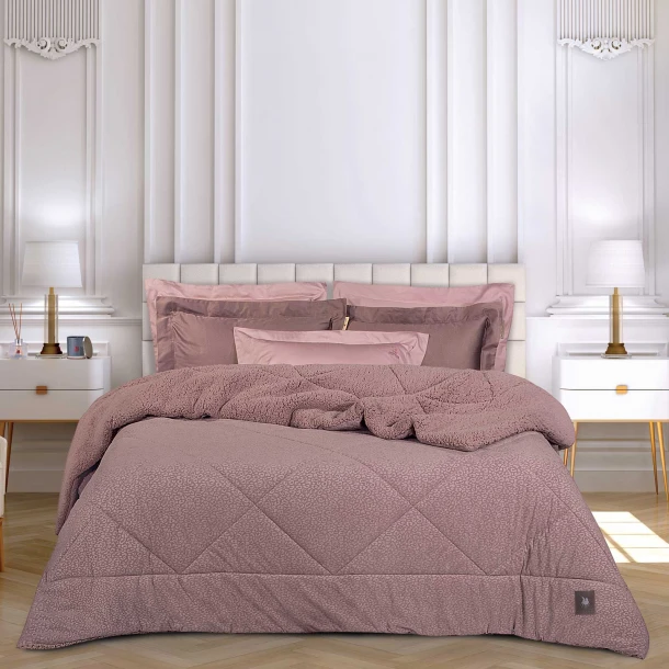 Κουβερτοπάπλωμα Κοτλέ-Sherpa King 240x250εκ. Essential 4436 Nude Greenwich Polo Club